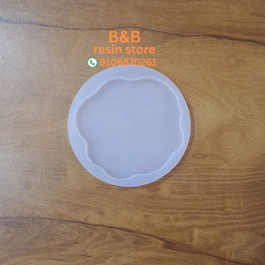4 inch round agate coaster