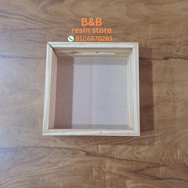 wooden tray 6x6 inch 50mm dp