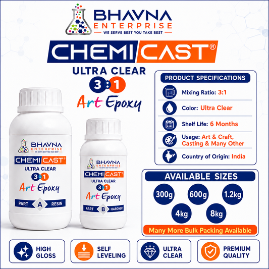 3:1 Art Epoxy Resin And Hardner Ultra Clear Finish