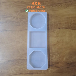 3 in 1 coaster round-3.8 square-3.8 hexagon-3.7