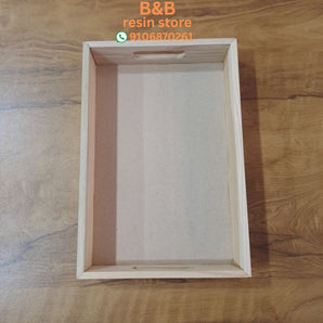 wooden tray 8x12 inch 50mm dp
