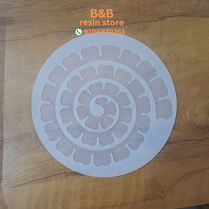 10IN Round 3D Flower
